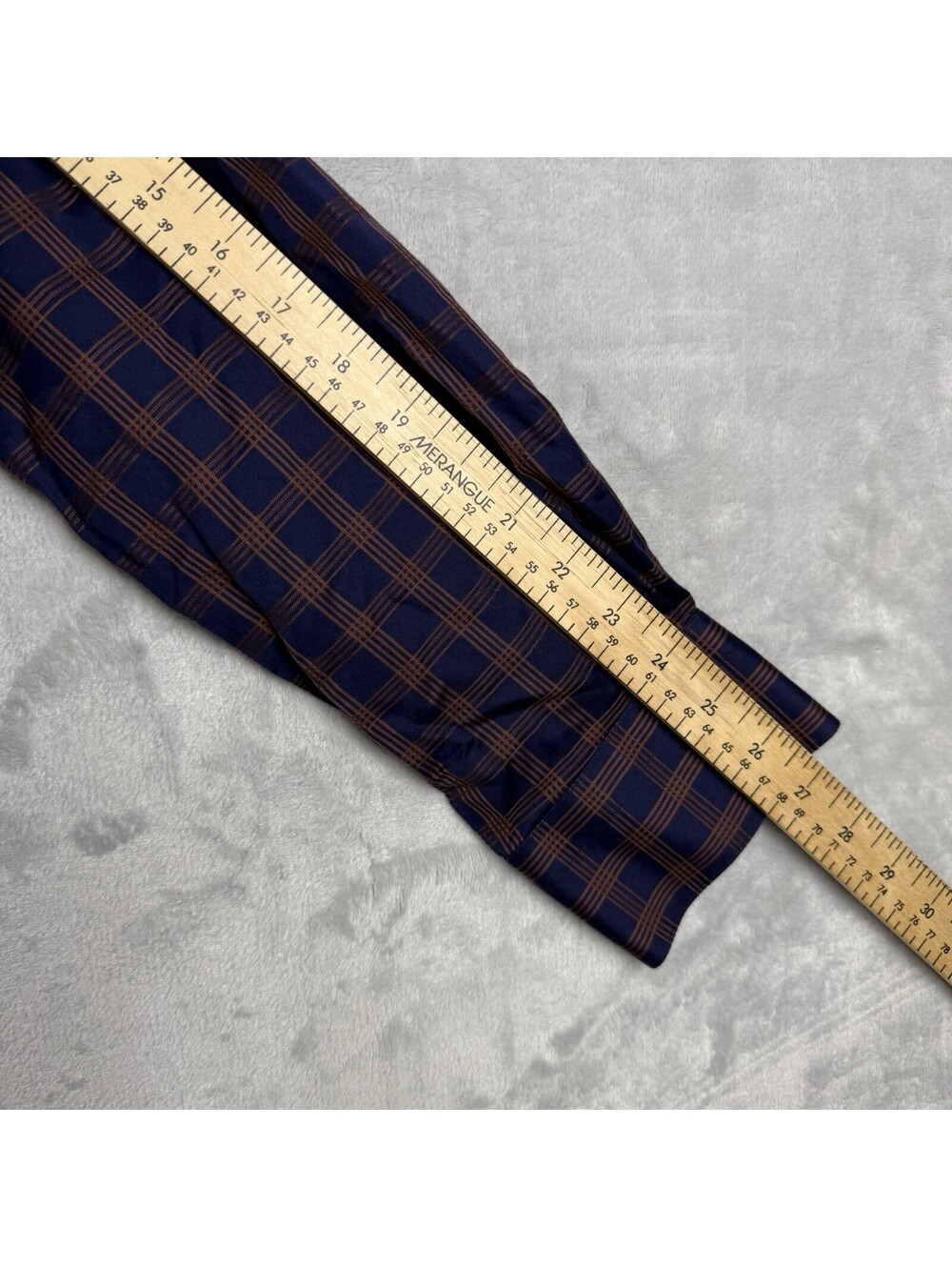 Proper Cloth Men Button Down Dress Shirt Plaid 17.5 Pure Cotton 100 2 Ply Office - Picture 7 of 10